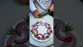 Dishes UsefulContentCreationProjectLearn How to Onion and Cucumber 🥒 Make Carving cutting design [upl. by Martino]