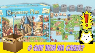 Carcassonne Plus  O que Vem na Caixa [upl. by Ahsenhoj]