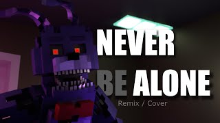 Fnaf song Never Be Alone RemixCover Minecraft Animation [upl. by Ylellan]