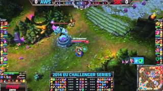 AWS vs SBC  2014 EUCS2 Ro8 G1 [upl. by Netsrejk486]