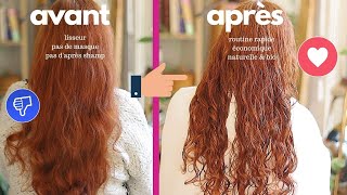 ROUTINE RAPIDE POUR CHEVEUX ONDULES amp PEU POREUX [upl. by Asertal]