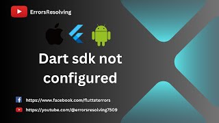 Dart sdk not configured  flutter not configured  flutter  error  solved  Dart [upl. by Matthew317]