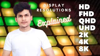 HD vs FHD vs QHD vs 2K vs 4K vs 8K  Display Resolutions Explained  HD vs Full HD Display  FHD TV [upl. by Kei]