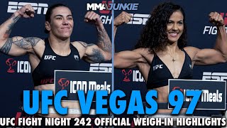 UFC Fight Night 242 WeighIn Highlights Two Heavy Including a Scary Miss  UFC Vegas 97 [upl. by Alimhaj]