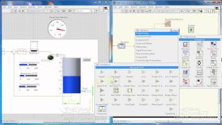 LabVIEW Tutorial 15 Tank level control simulation Part 910 [upl. by Nahgam]