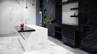 Cubierta de cocina con porcelanato  Fácil y económico [upl. by Hteb]