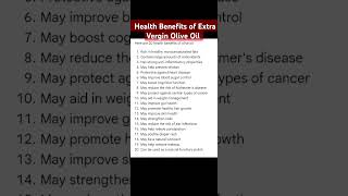 Extra virgin olive oil Benefits [upl. by Tannie]