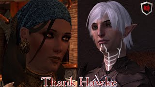 Dragon Age II  FenrisampIsabela thank Hawke right there [upl. by Netsrak]