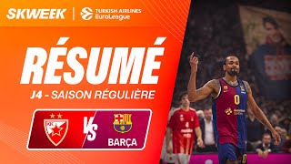 MATCH DANTHOLOGIE À LA STARK ARENA  🌋🔥 Etoile Rouge vs Barça  Résumé  EuroLeague J04 [upl. by Allebasi]