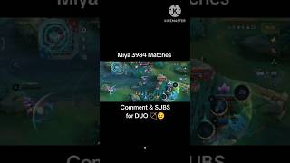 Miya 3984 Matches  ML Season 34 mobilelegends [upl. by Atinra]