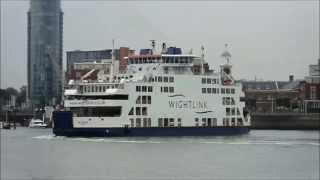 Ferries at Portsmouth 31 May 2014 [upl. by Jehial755]