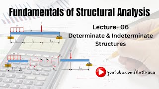 Fundamentals of Structural Analysis  Lecture6  Determinate amp Indeterminate Structures  ilustraca [upl. by Akiehsal]