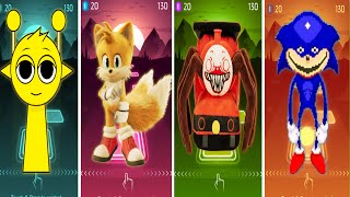 SPRUNKI 🆚 Sonic Hedgehog 3 🆚 Thomas Choo Choo 🆚 SHIN SONIC TAPES amp in Tiles Hop EDM Rush🎶 [upl. by Williamsen]