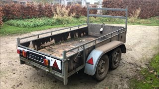 Trailer Restoration  Rebuilding a rottensalvaged trailer [upl. by Wilton]