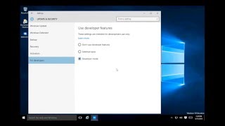 How to enable developer mode windows 10 [upl. by Odraner816]