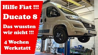 Fiat Ducato 8  Das wussten wir nicht   Vier Wochen Werkstatt  Wohnmobil Kastenwagen Probleme [upl. by Pavla842]