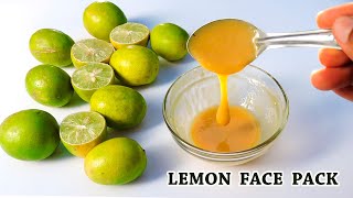 LIME OR LEMON FACE PACK FOR SKIN WHITENING amp CLEAR SKIN  HONEY LEMON FACE MASK FOR DARK SPOTS [upl. by Herrod670]