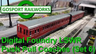 Digital Foundry LSWR NonCorridor PullPush Coaches Build Set 6 [upl. by Raynold]