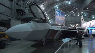 lockheed martin f 22 raptor at wpafb museum 4k HD [upl. by Anael616]