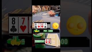 I flop the world 🌍 playing 510 NL AND my opponent OVERBETS the flop 😮 poker fyp [upl. by Anairda]