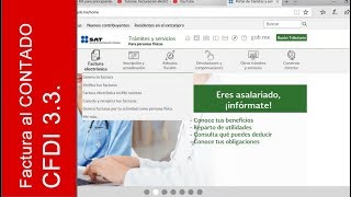 Tutorial Facturación electrónica CFDI 33 Operaciones a contado Operaciones a una sola exhibición [upl. by Salem]