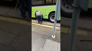 NA FLAT ANG GULONG NG BUS bus shortvideo [upl. by Eusoj]