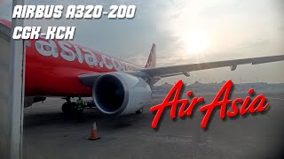 PERTAMA KALI RUTE INTERNASIONAL  AIR ASIA Flight QZ530 JakartaKuching [upl. by Ditter]