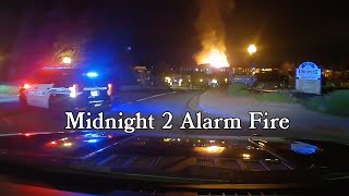 2nd Alarm on Arrival  Midnight Building Fire [upl. by Almeida]