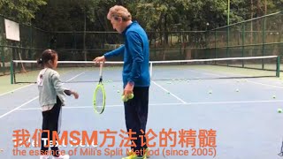 ￼Universal figure “8” tennis Groundstroke swing By￼ Mili’s Split method [upl. by Anaujal956]