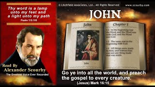 43  Book of John  Read by Alexander Scourby  AUDIO amp TEXT  FREE on YouTube  GOD IS LOVE [upl. by Imekawulo]