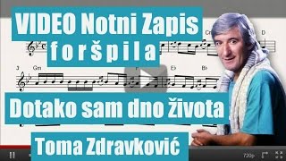 Notni zapis forspila Dotako sam dno zivota Toma Zdravkovic [upl. by Lavern]