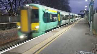 Southern Class 377 110 Electrostar Arriving into Havant The 16th of November 2024 [upl. by Rolph]