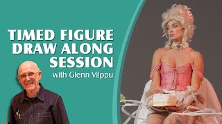 Draw Along to Marie Antoinette Timed Figure Session with Glenn Vilppu  10 AM PST [upl. by Meldoh]