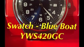 Swatch Blue Boat  Unboxing [upl. by Enyala]