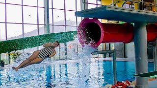 EXTREME BULLET JUMP WaterSlide at AquaMagis [upl. by Noraj]