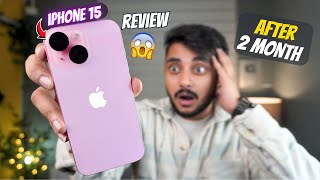 iPhone 15 Review Camera Battery Performance amp Gaming  2 Month Review  iPhone 15 Hindi [upl. by Eidahs]