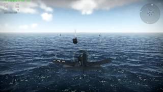 Appontage dun F4U quotCorsairquot sur quotWar Thunderquot [upl. by Ivad584]