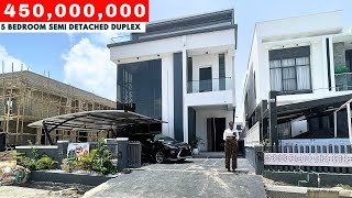 INSIDE THIS 450000000 MILLION NAIRA 5 BEDROOM DETACHED DUPLEX IN LEKKI LAGOS NIGERIA [upl. by Aisnetroh]