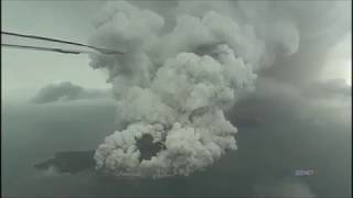 FRIGHTENING Krakatoa volcano erupting in Indonesia [upl. by Templeton]