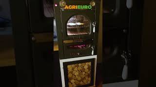 Cuire ses pizzas avec le four a pizza à bois encastrable en acier Nouveau AgriEuro Minimus 50 Inc [upl. by Venuti]