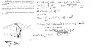 Find the components of F along and perpendicular to BC AC ad theta [upl. by Attener]