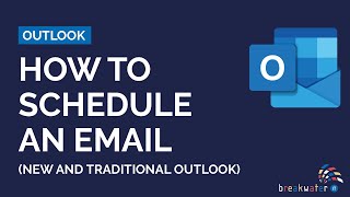 How to Schedule an Email in Outlook Traditional and New Outlook [upl. by Sheeree]