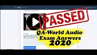 QA world January 2020 Transcription Audio Test Clip 2 [upl. by Cymbre863]