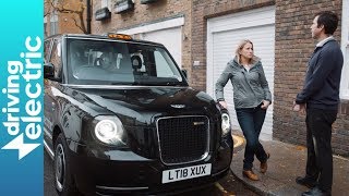 London’s electric black cab driven  DrivingElectric [upl. by Nosdrahcir]