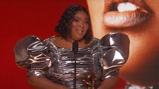 LIZZO Wins Record Of The Year For About Damn Time  2023 GRAMMYs [upl. by Carola750]