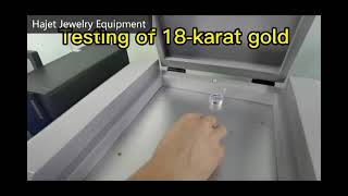 How to test gold by gold purity tester XRF spectrometer [upl. by Martel353]