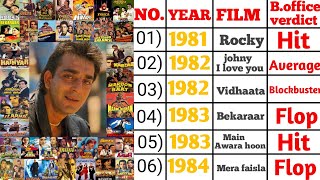 Sanjay dutt every movies names  Sanjay dutt all films Sanjay dutt movies year wise hit yeh flop [upl. by Llertnad701]