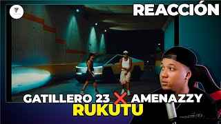 REACCIÓN A Gatillero 23 ❌ Amenazzy  RUKUTU  Video Oficial  Tiradera a El Alfa [upl. by Emixam]