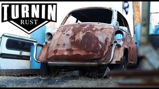 1959 BMW Isetta 600 JunkYard Find  A Turnin Rust Extra [upl. by Aidekal]