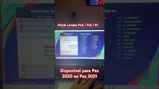 Patch pes 2020 Legends Option File Lendas [upl. by Rriocard]